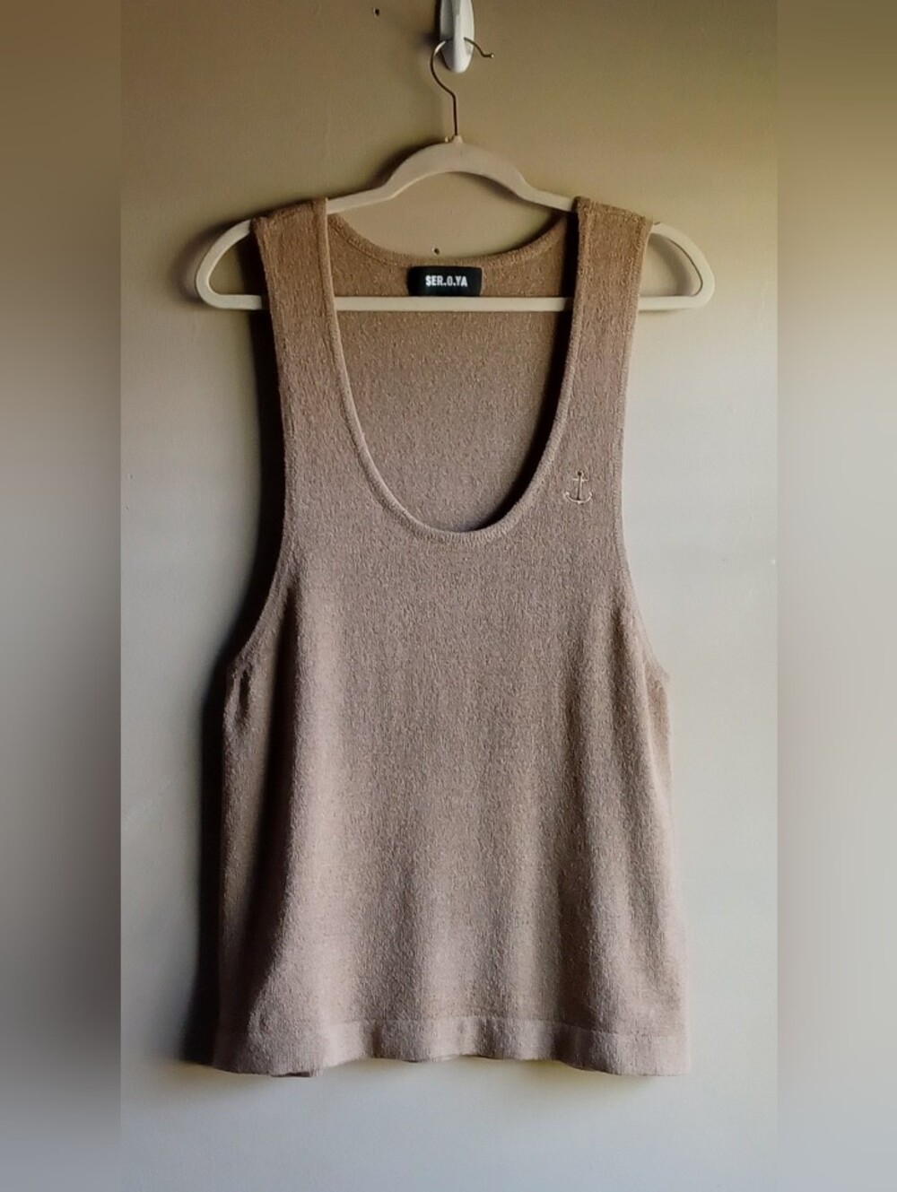 SER.O.YA Hero Knit Tank In Tan Color L